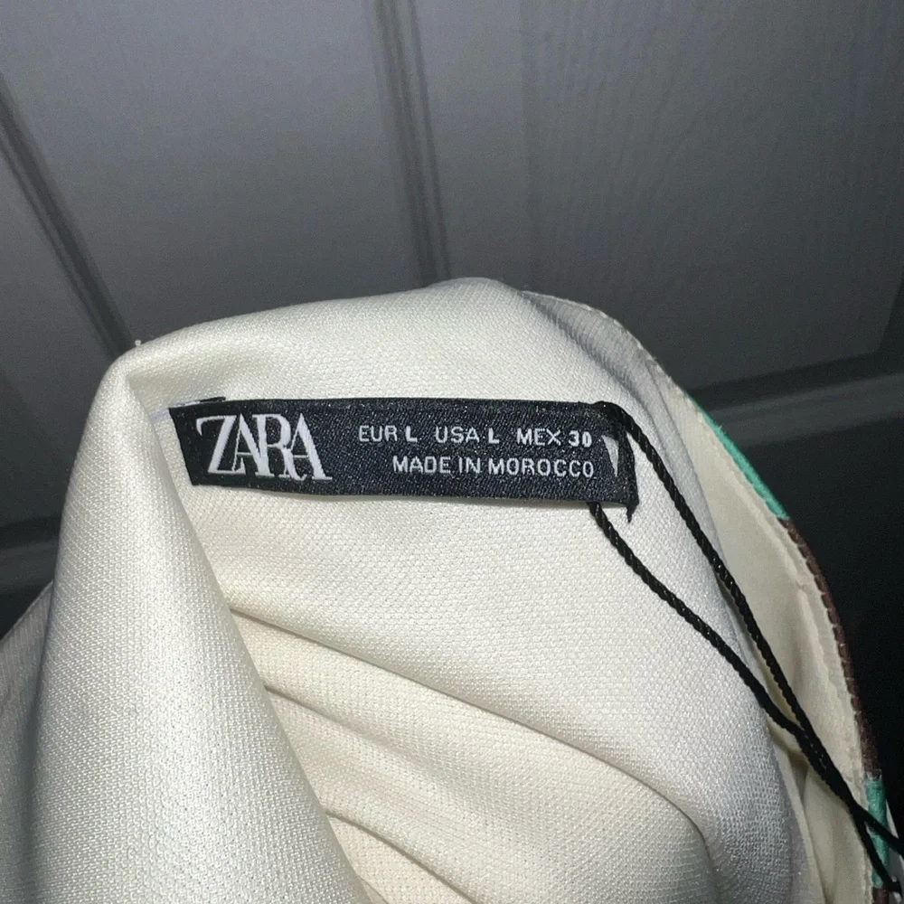 NWT Zara Women’s Large Satin Effect Mini Dress One Shoulder Pink Blogger Fav L - Picture 9 of 16